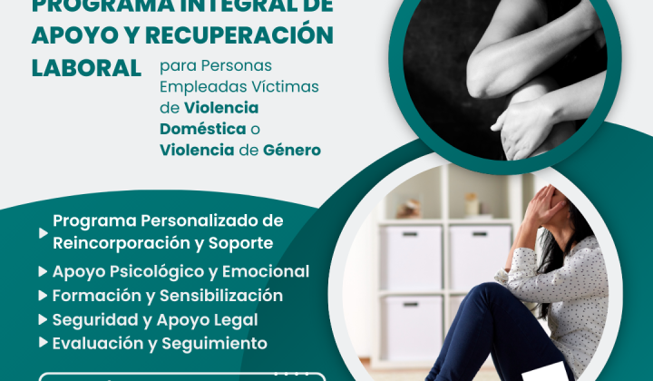 Reincorporación al trabajo de personas víctimas de violencia doméstica o de género